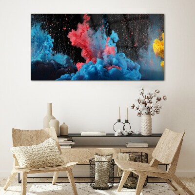 Tableau sur verre Expression de nuages colorés