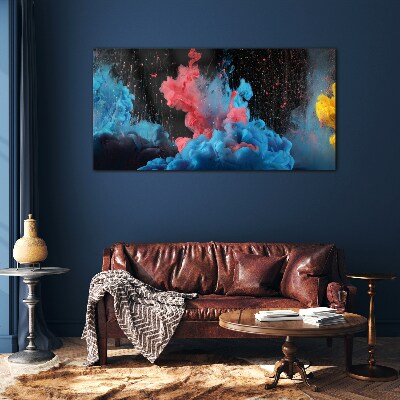 Tableau sur verre Expression de nuages colorés