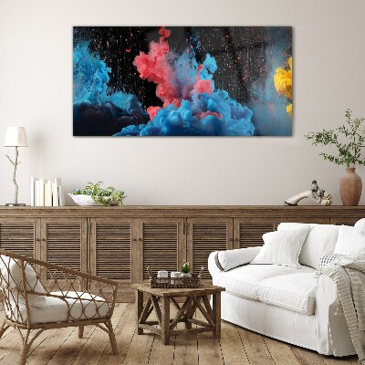 Tableau sur verre Expression de nuages colorés