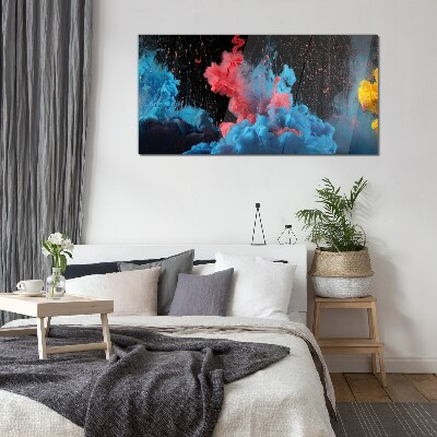Tableau sur verre Expression de nuages colorés