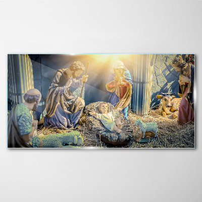 Tableau imprimé sur verre Crèche de Jésus