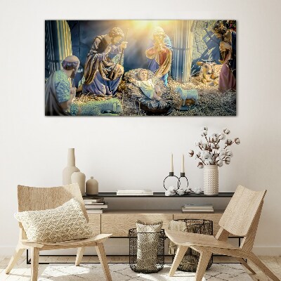 Tableau imprimé sur verre Crèche de Jésus