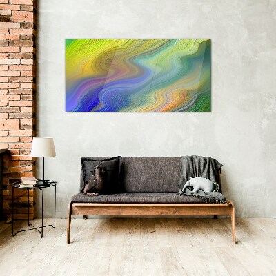 Tableau verre imprimé Un tourbillon coloré d'abstraction