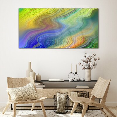 Tableau verre imprimé Un tourbillon coloré d'abstraction