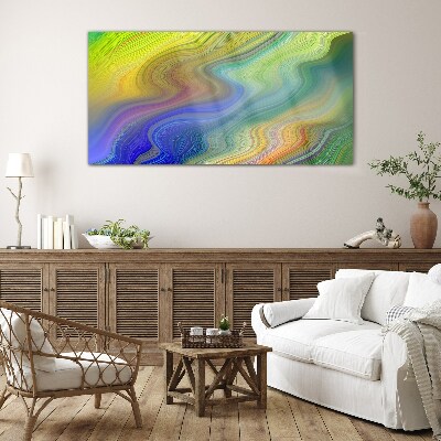 Tableau verre imprimé Un tourbillon coloré d'abstraction