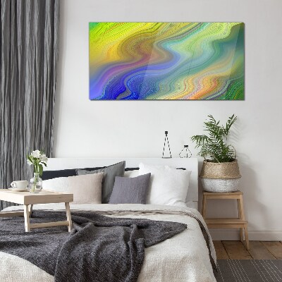 Tableau verre imprimé Un tourbillon coloré d'abstraction