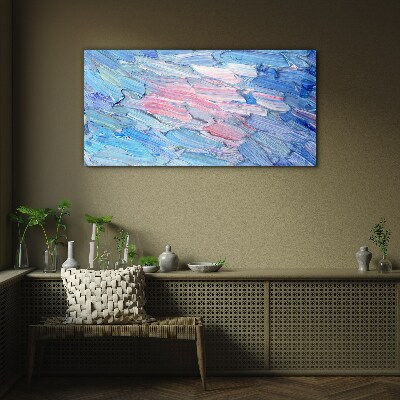 Tableau photo sur verre Ondes pastel