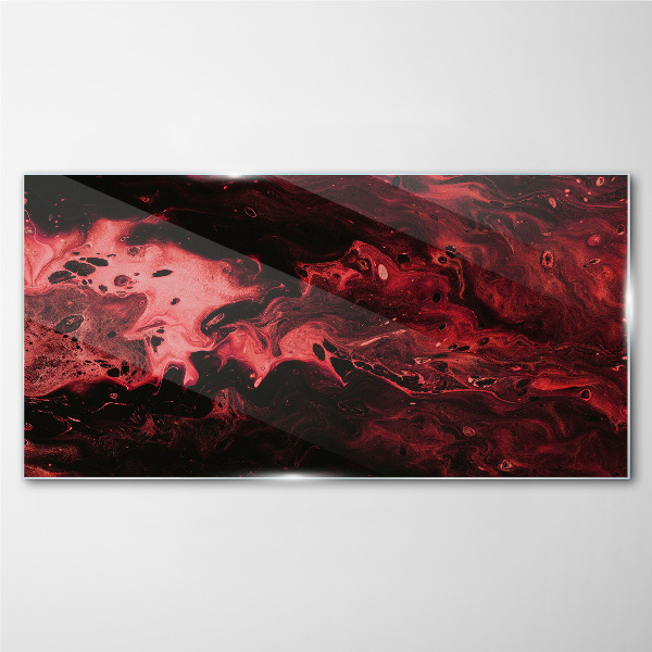 Tableau verre imprimé Nuances sanglantes du chaos