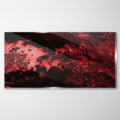 Tableau verre imprimé Nuances sanglantes du chaos