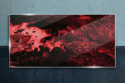 Tableau verre imprimé Nuances sanglantes du chaos