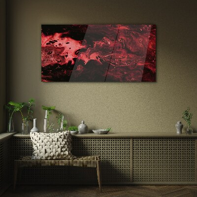 Tableau verre imprimé Nuances sanglantes du chaos