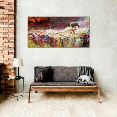 Tableau en verre L'intimité en couleur