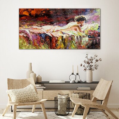 Tableau en verre L'intimité en couleur