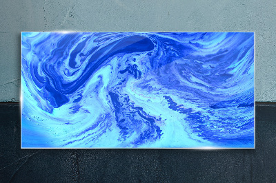 Tableau photo sur verre tourbillons océaniques