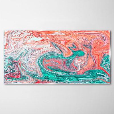 Tableau imprimé sur verre Tourbillons colorés d'abstraction