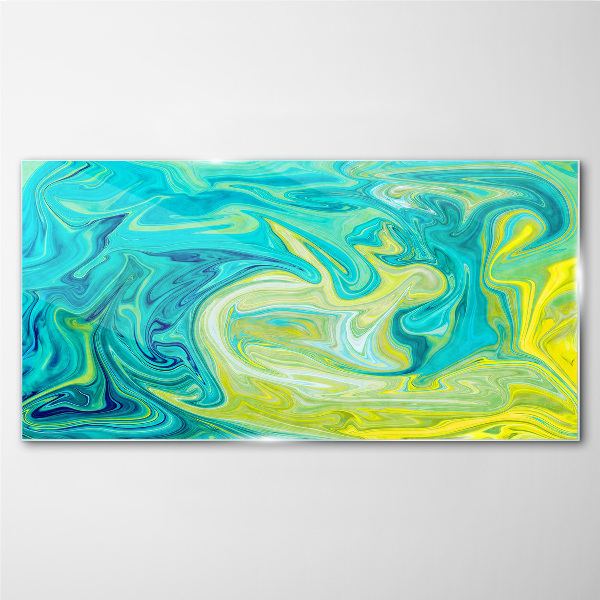 Tableau verre imprimé Tourbillons de couleurs dans l'océan