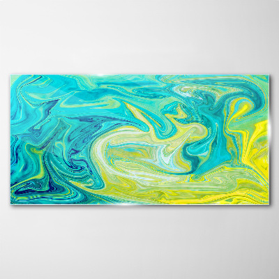 Tableau verre imprimé Tourbillons de couleurs dans l'océan