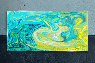 Tableau verre imprimé Tourbillons de couleurs dans l'océan