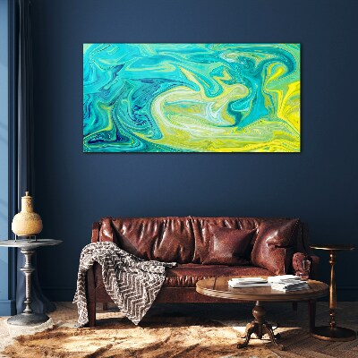 Tableau verre imprimé Tourbillons de couleurs dans l'océan