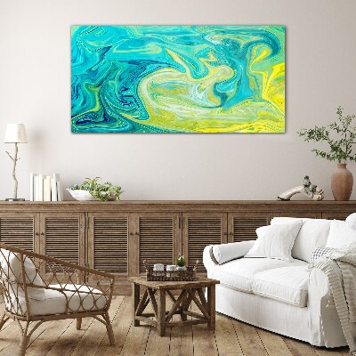 Tableau verre imprimé Tourbillons de couleurs dans l'océan