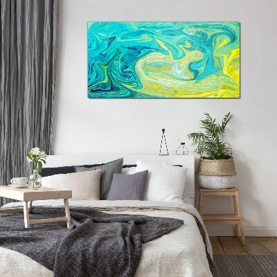 Tableau verre imprimé Tourbillons de couleurs dans l'océan