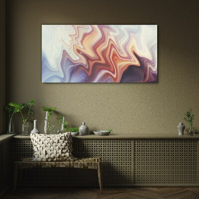 Tableau photo sur verre Vagues d'abstraction colorée