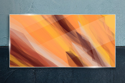 Tableau en verre Nuances abstraites de chaleur