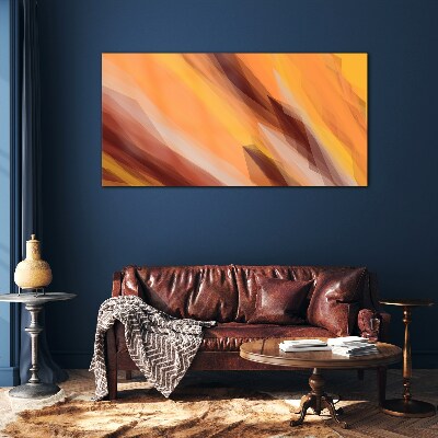 Tableau en verre Nuances abstraites de chaleur