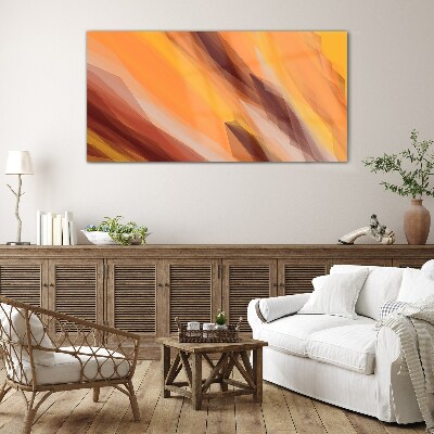 Tableau en verre Nuances abstraites de chaleur