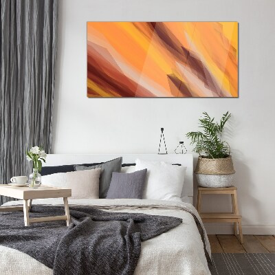 Tableau en verre Nuances abstraites de chaleur