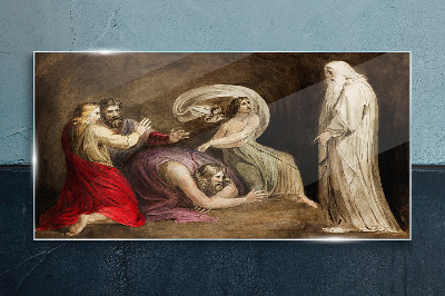 Tableau imprimé sur verre Un spectre face à la tragédie