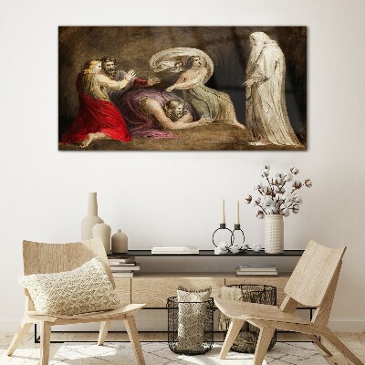 Tableau imprimé sur verre Un spectre face à la tragédie