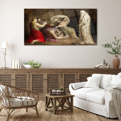 Tableau imprimé sur verre Un spectre face à la tragédie