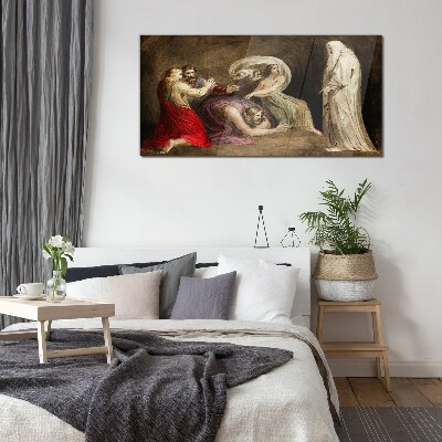 Tableau imprimé sur verre Un spectre face à la tragédie