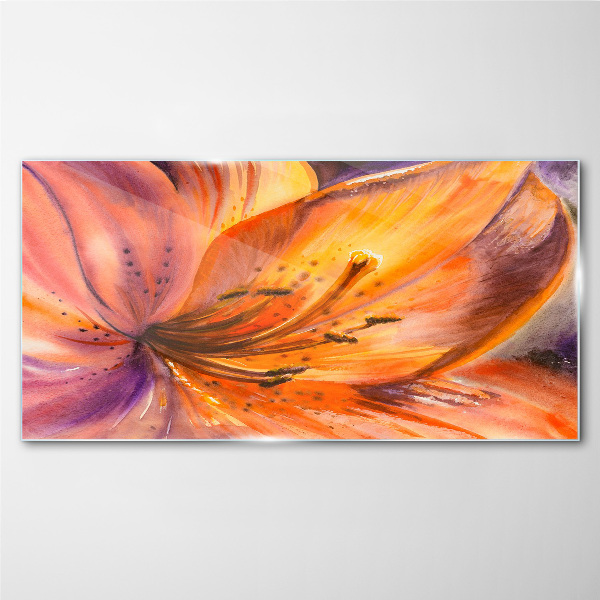 Tableau imprimé sur verre Ravissement floral