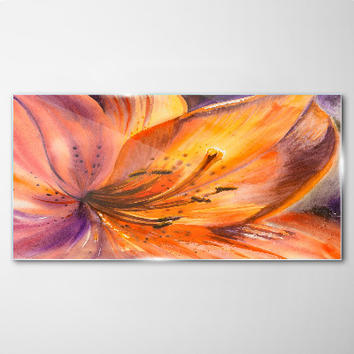 Tableau imprimé sur verre Ravissement floral