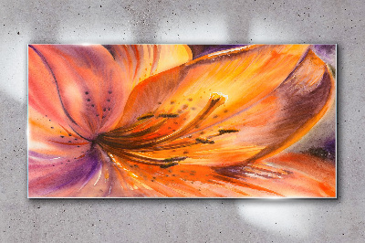 Tableau imprimé sur verre Ravissement floral