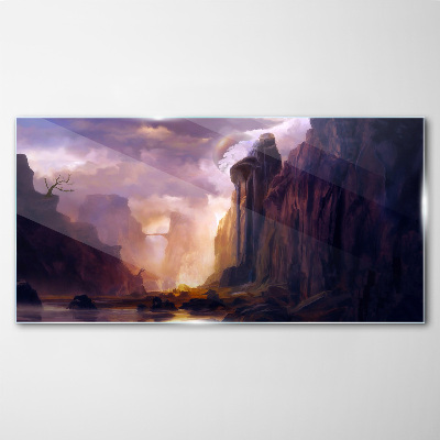 Tableau photo sur verre Paysages de montagne magiques