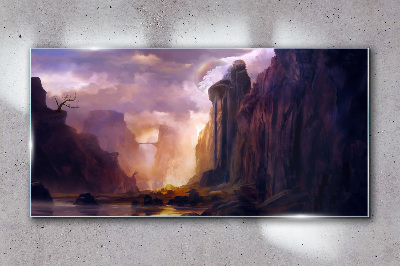Tableau photo sur verre Paysages de montagne magiques