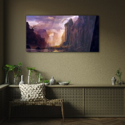 Tableau photo sur verre Paysages de montagne magiques