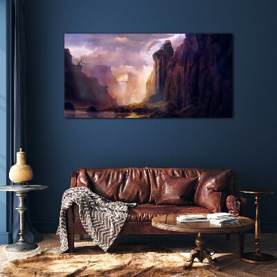Tableau photo sur verre Paysages de montagne magiques
