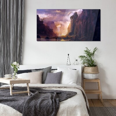 Tableau photo sur verre Paysages de montagne magiques