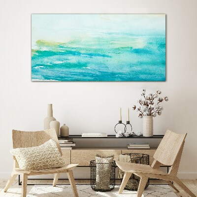 Tableau sur verre Nuances tranquilles de la mer