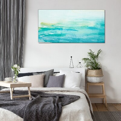 Tableau sur verre Nuances tranquilles de la mer