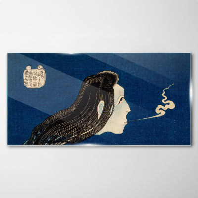 Tableau photo sur verre L'intention dans la fumée