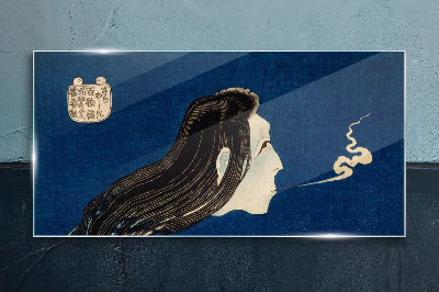 Tableau photo sur verre L'intention dans la fumée