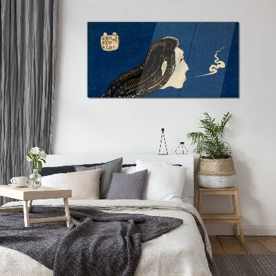 Tableau photo sur verre L'intention dans la fumée