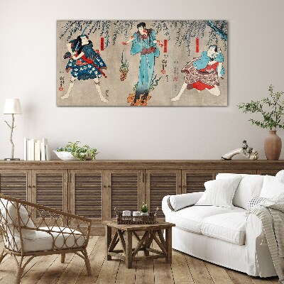 Tableau en verre Scène traditionnelle japonaise