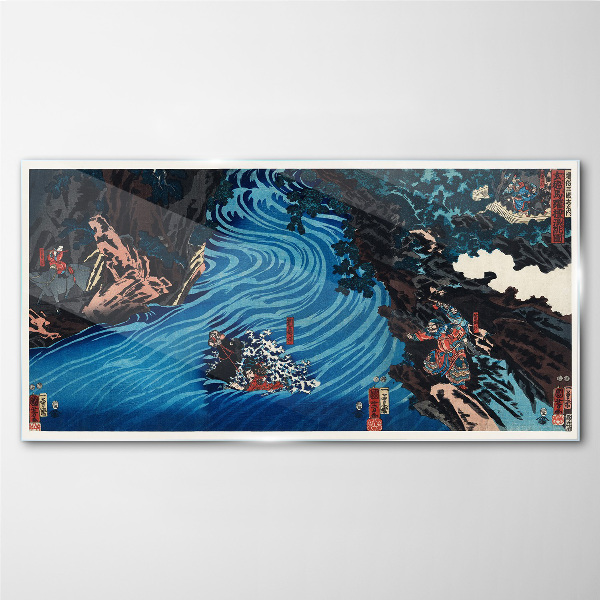 Tableau en verre Une vague sur la rivière