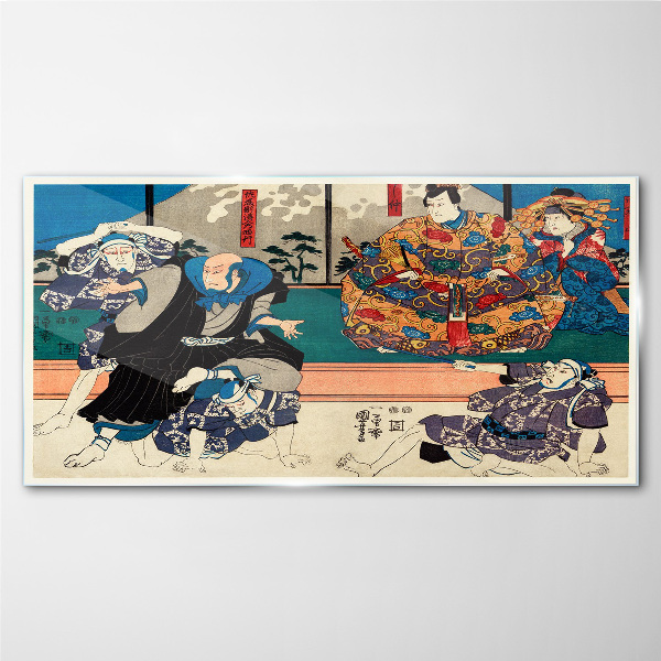 Tableau verre imprimé Scène traditionnelle japonaise